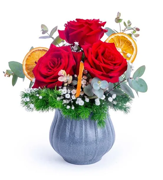 My Roses Üçlü Gül Aranjmanı