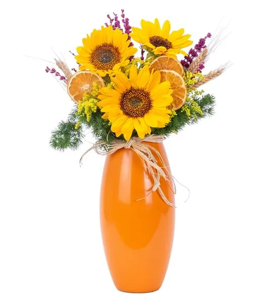 Blissful Blooms Ayçiçeği Tasarım Aranjmanı