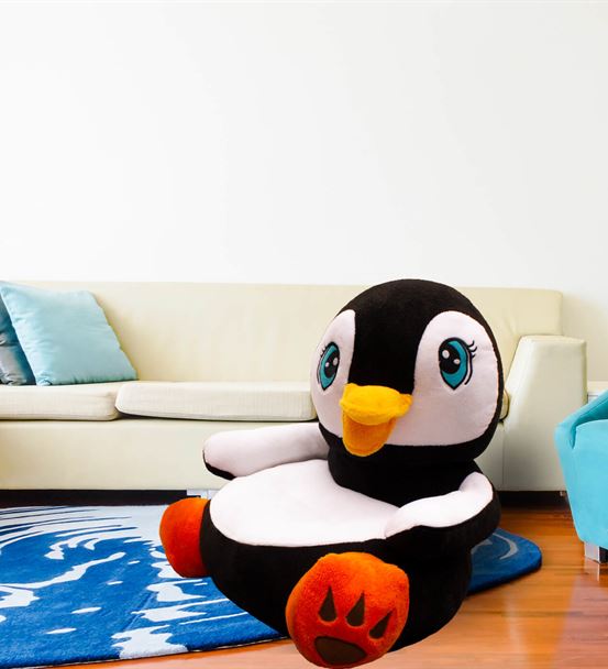 Penguen Peluş Bebek Çocuk Koltuğu (%100 Yerli)